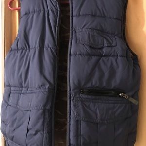 Gap reversible Camo/blue puffer vest